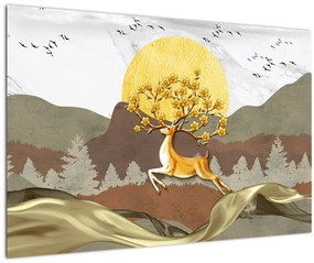 Tablou cu cerb (90x60 cm)