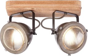 Brilliant - Aplica spot CARMEN WOOD 2xGU10/5W/230V eucalipt