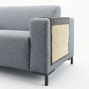 Covoraș de ascuțit gheare, pentru protecția canapelei, cu sisal, 130x45 cm, culoare gri