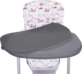 Scaun de masa pentru copii si bebe NOVOKIDS™ Go baby reglabil in 6 trepte de inaltime , Pliabil , Centura de siguranta, Sezut comfortabil, Masuta