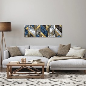 Tablou abstracției artistice (cu ceas) (90x30 cm)