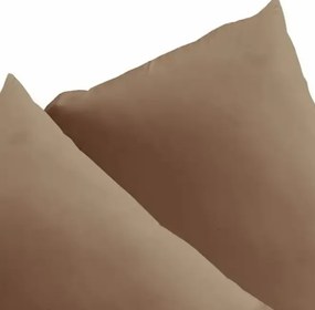 Set huse pentru perne  culoare maro 70x50 cm