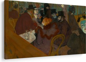 Tablou - Henri de Toulouse-Lautrec, At the Moulin Rouge, reproducere (90x60 cm)