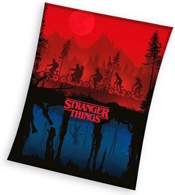 Stranger Things Upside Down pătură polară coral fleece 150x200cm