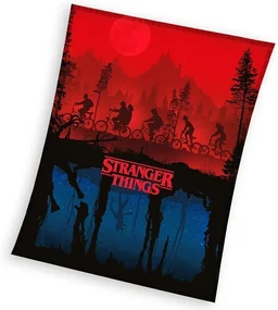 Stranger Things Upside Down pătură polară coral fleece 150x200cm