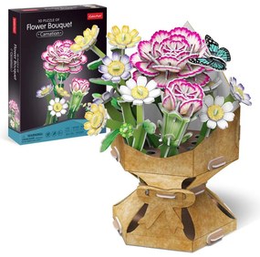 BUCHET DE FLORI 3D GAROAFA 134 PIESE - CUBIC FUN (CUW3300h)