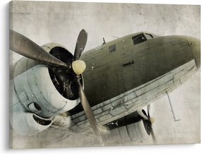 Tablou - Avion vechi cu elice (70x50 cm)