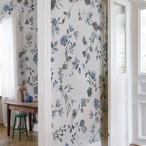 Fototapet, Blossom Fling, Blue, Rebel Walls