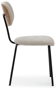 Scaune de dining bej 4 buc. Dash – Marckeric