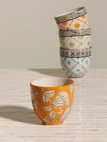 Set 4 cesti de cafea, din ceramica, Rhapsody