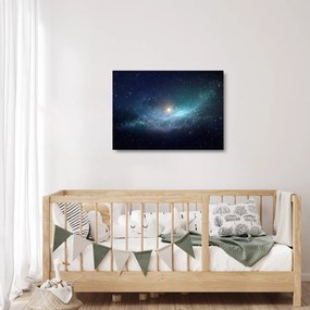 Tablou pe sticlă - Stele și nebuloase (70x50 cm)