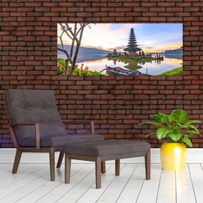 Tablou - Templul Pura Bratan (120x50 cm)