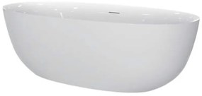 Cada freestanding Florida Aura Slim 170 ovala cu instalatie completa alb