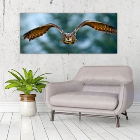 Tablou -Bufnita în zbor (120x50 cm)