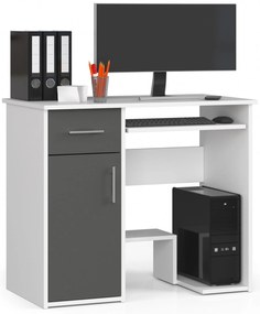 Masă PC Jaloms (alb + gri). 1070836