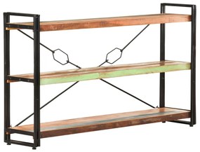 vidaXL Bibliotecă cu 3 rafturi, 140x30x80 cm, lemn masiv reciclat