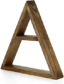 Raft perete din lemn ,seria wood Homs, maro, 33 x 30 x 6 cm,700201