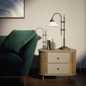 Lampa de masa stil clasic italian din alama Fiordo