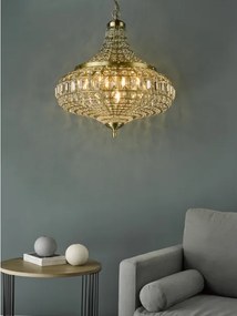 Där Lighting ASM0675 - Candelabru suspendat pe lanț ASMARA 6xE14/40W/230V din alamă