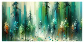 Tablou misterul crângului verde