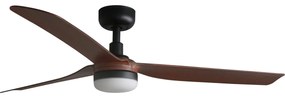 Ventilator LED dimabil FARO 33817WT-21 PUNT M LED/18W/230V maro/negru d. 132 cm WT + telecomandă