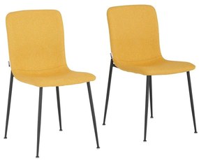 Scaune de dining galbene 2 buc. Faye - Støraa