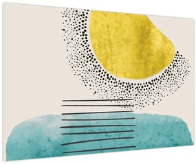 Tablou - pictură abstractă de plajă N⁰2 (90x60 cm)