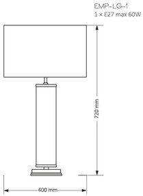 Veioza eleganta design modern Empoli