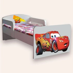 Pat copii Fulger Mcqueen cu manere Mic 2-6 ani Cu manere Cu saltea