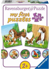 PUZZLE FAMILII DE ANIMALE, 9X2 PIESE - RAVENSBURGER (RVSPC05072)