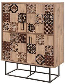 Dulap Quanto Mosaic (Pin atlantic+ Negru + Maro). 1088291