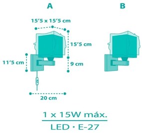 Aplică pentru copii MERMAIDS 1xE27/60W/230V Dalber 63449