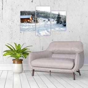 Tablou - Cabană de munte (90x60 cm)