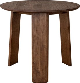 Măsuță lemn masiv nuc rotundă Monte finisaj Ø51×44 cm