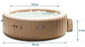 Jacuzzi gonflabil cu hidromasaj 6 osôb