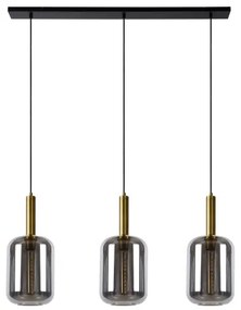 Lustră pe cablu Lucide 45494/03/65 JOANET 3xE27/40W/230V negru