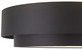 Plafonieră modernă neagră 50cm cu 3 lumini - Steve