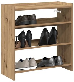 vidaXL Pantofar, stejar artizanal, 60x25x62 cm lemn prelucrat