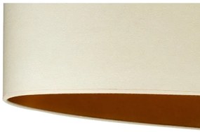 Lampă de masă OVAL Duolla VEGAN 1xE27/15W/230V d. 30 cm crem