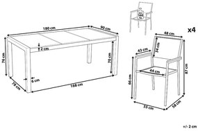 Set mobilier de grădină Cleopatra (negru). 1078481