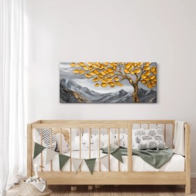 Tablou – Arbore cu frunze aurii (120x50 cm)