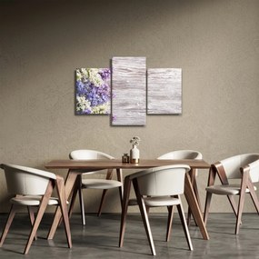 Tablou - Liliac pe lemn (90x60 cm)