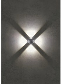 Aplică LED de exterior Redo 90500 MILESTONE 4xLED/3W/230V IP54 antracit
