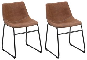 Set 2 buc. scaune pentru sufragerie Basta (maro auriu). 1009970