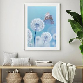 Poster - Fluture pe păpădie (A4)