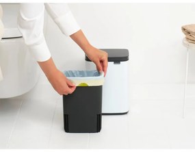 Cos de gunoi Brabantia Bo Small 1006621, 4 L, Deschidere lina si silentioasa, Baza antiderapanta, Alb