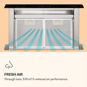 Klarstein Royal Flush Eco, hotă, 60 cm, 576 m³/h, A+