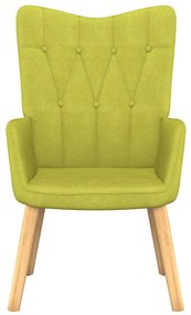 327528 vidaXL Scaun de relaxare, verde, material textil
