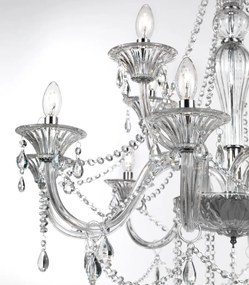 Candelabru elegant cu cristale K9 Connor 8L