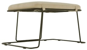 Taburet , material bej/ramă neagră, MERANO YF-S02